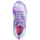 Skechers Bungee And Strap Sneaker W/ Multi Print & Sparkle Mesh Upper